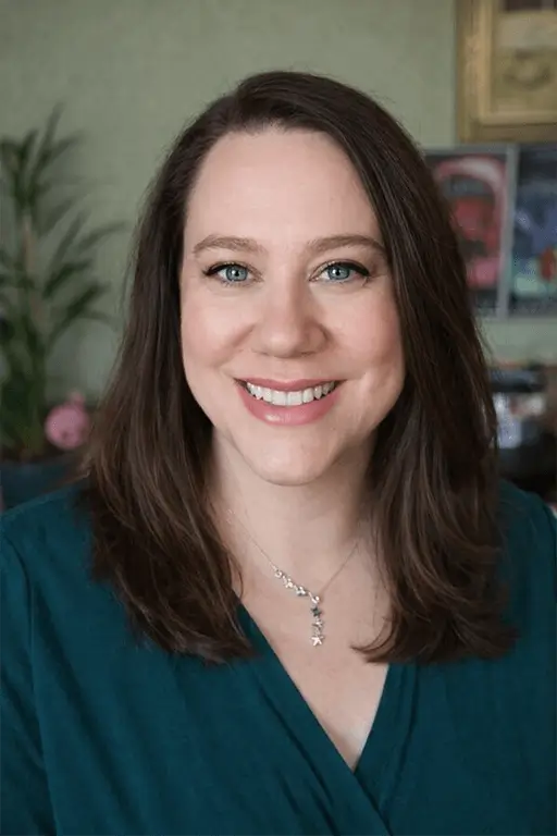 Photo of Stacy, founder of Wyrdwood Creative